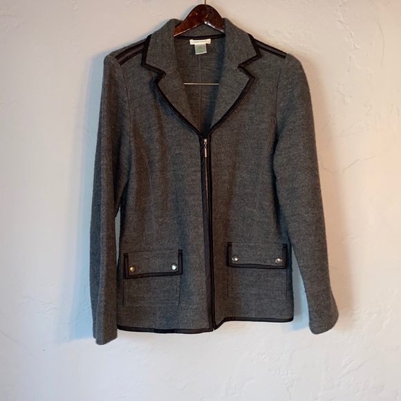 Laura Ashley Jackets & Blazers - Vintage Laura Ashley Wool Zip Up